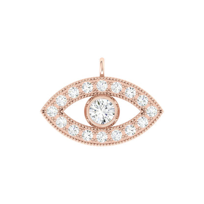 Rose Gold Diamond Charm - Eternal Eye [rg]
