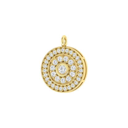 Yellow Gold Diamond Charm - Glimmer Loop  [yg]