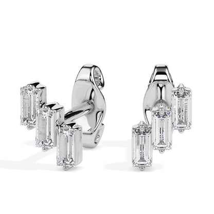Divine Offset White Gold Diamond Earrings [wg]