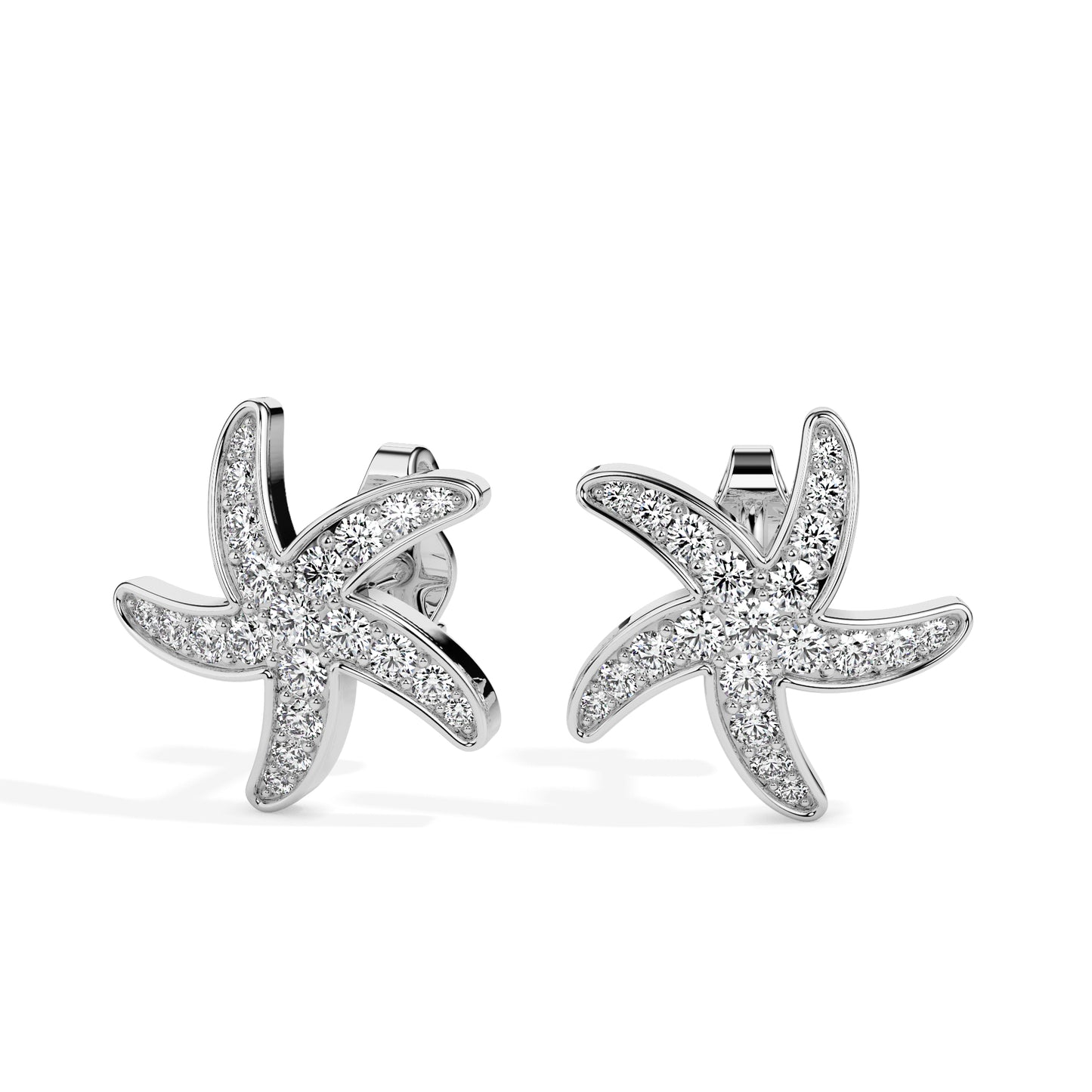 Velocity Curve White Gold Diamond Earrings [wg]