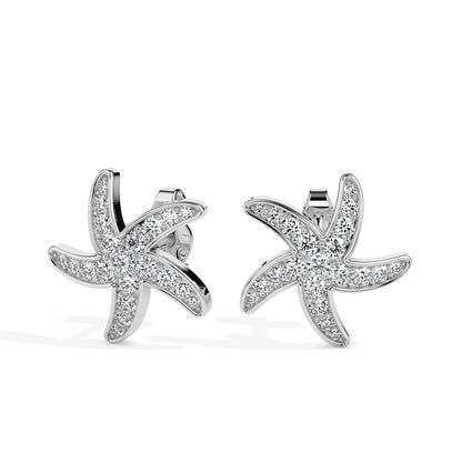 Velocity Curve White Gold Diamond Earrings [wg]