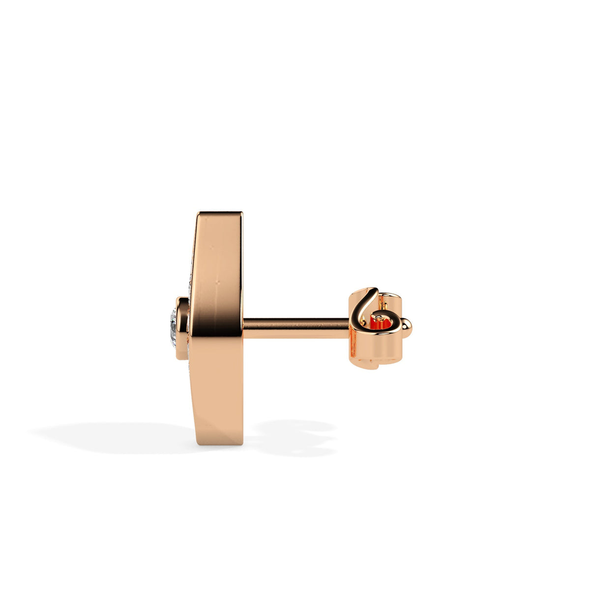 Rose Gold Diamond Earrings - Wishing Pair [rg]