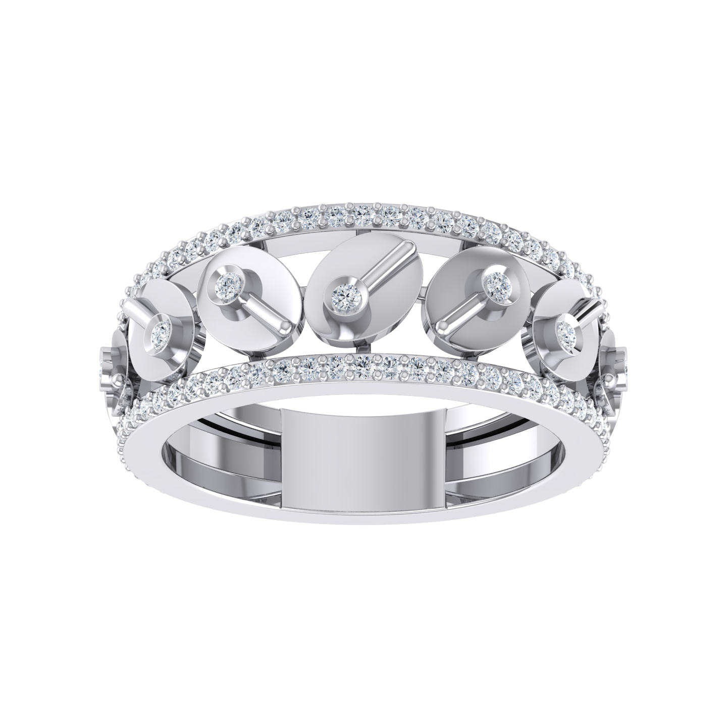 Opulent Oasis White Gold Diamond Ring [wg]