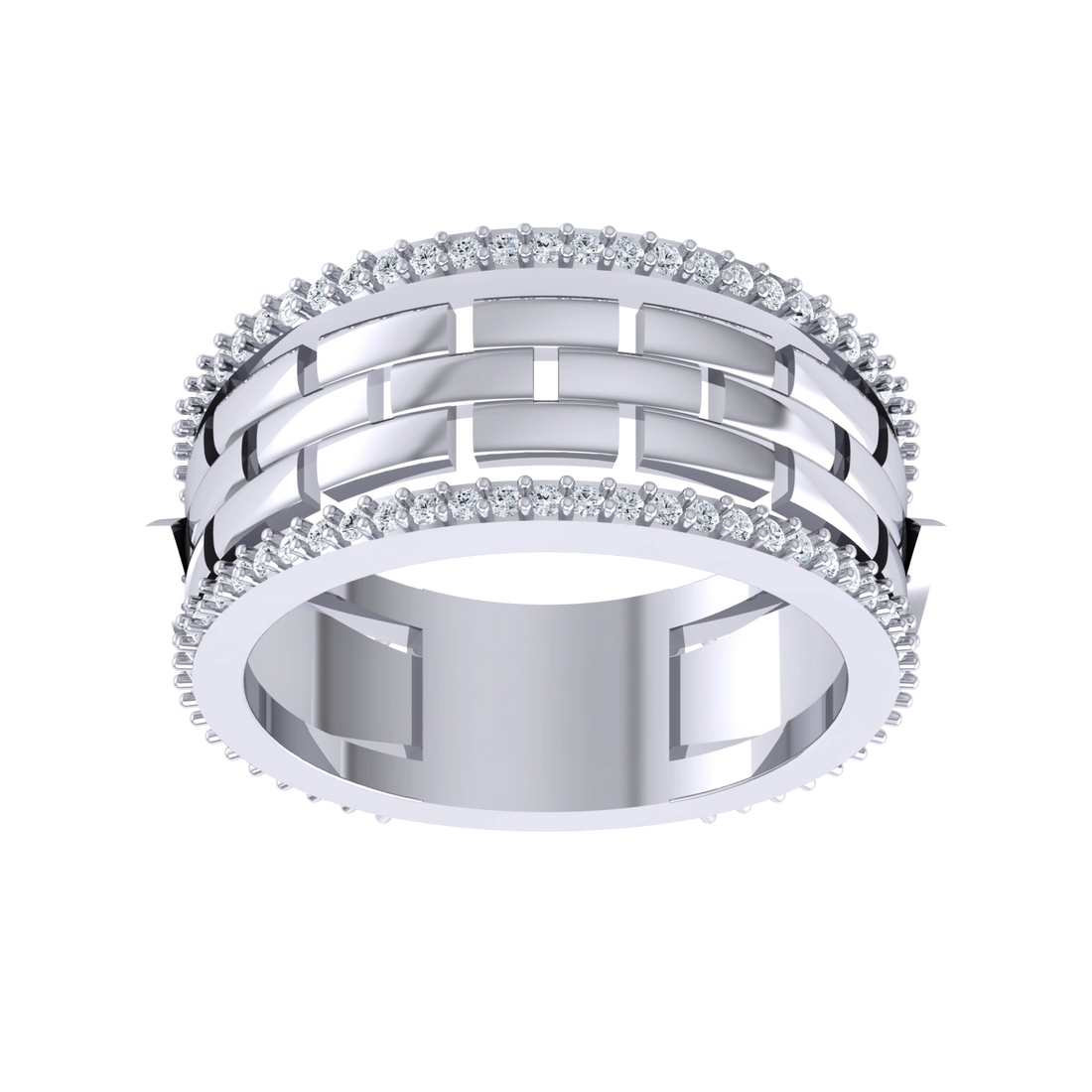 White Gold Lab Grown Diamond - Exquisite Band [wg]