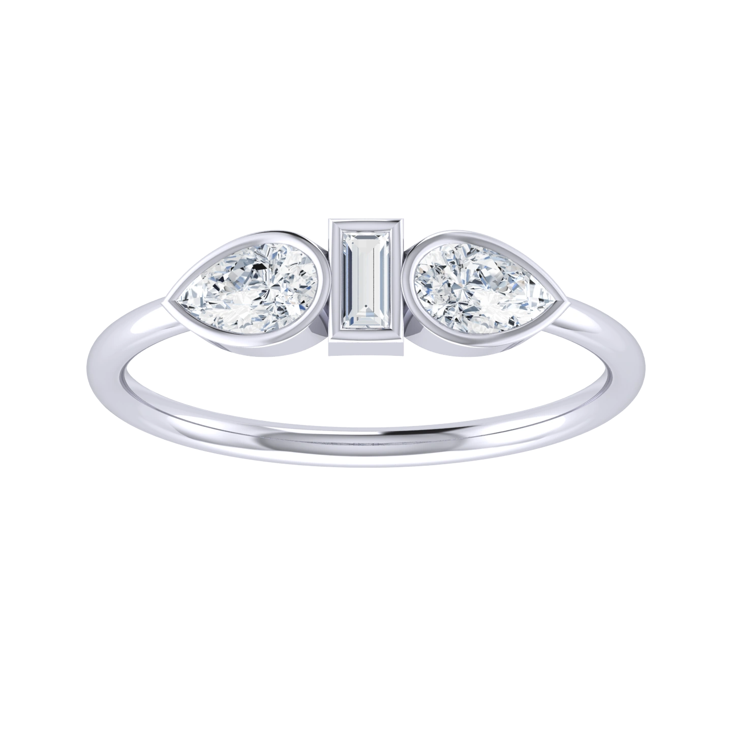 White Gold Lab Grown Diamond - Glittering Gemfire