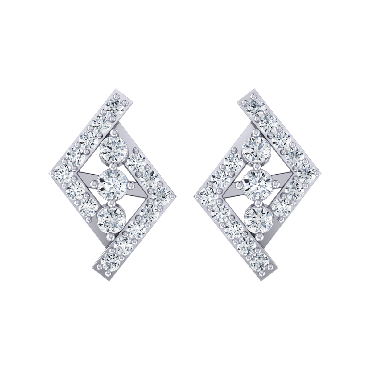 Radiant Reverie White Gold Diamond Earrings [wg]