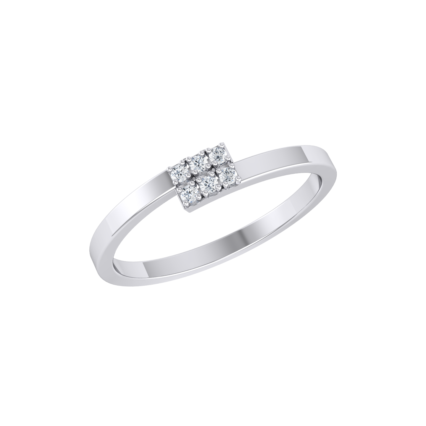 Band Bonanza White Gold Lab Grown Diamond Ring [wg]