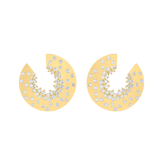 Celestial Shine Yellow Gold Diamond Earrings [yg]