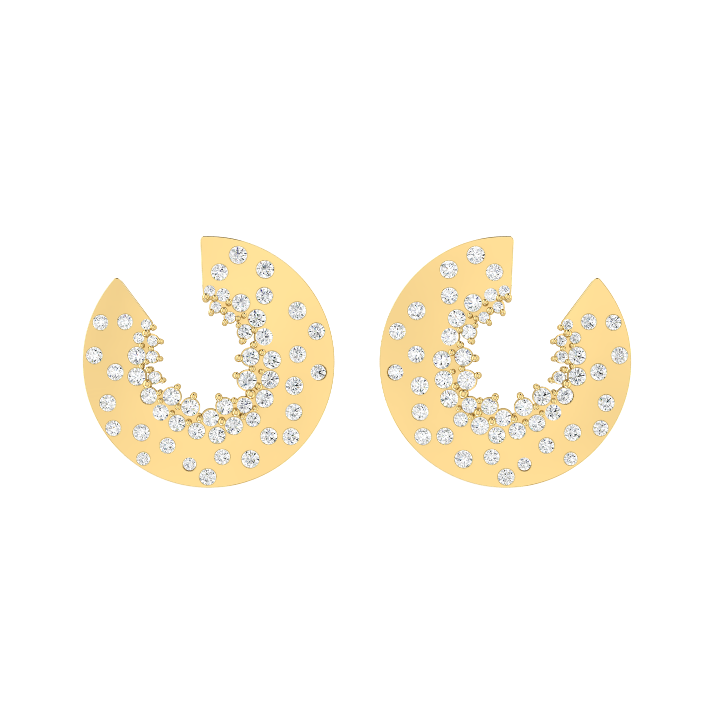 Celestial Shine Yellow Gold Diamond Earrings [yg]