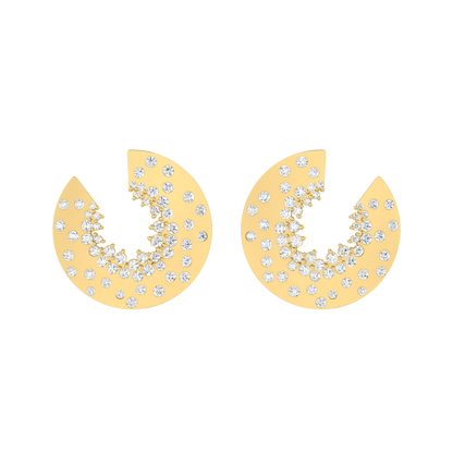 Celestial Shine Yellow Gold Diamond Earrings [yg]