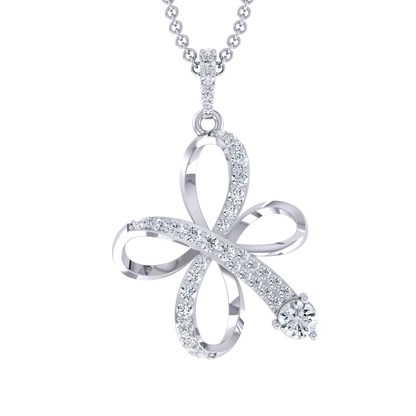 Subtle Radiance White Gold Diamond Pendant [wg]