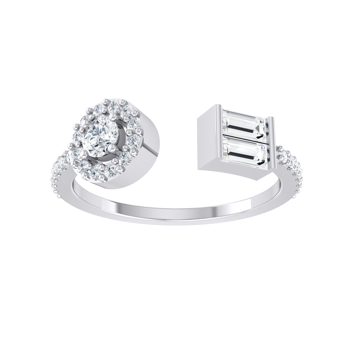 Trinket Trove Lab Grown  White Gold Diamond Charm [wg]