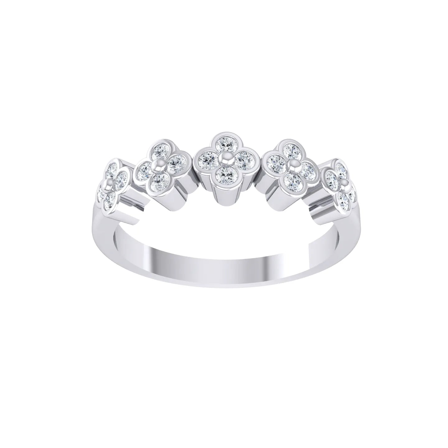 White Gold Lab Grown Diamond - Luxe Flora [yg]