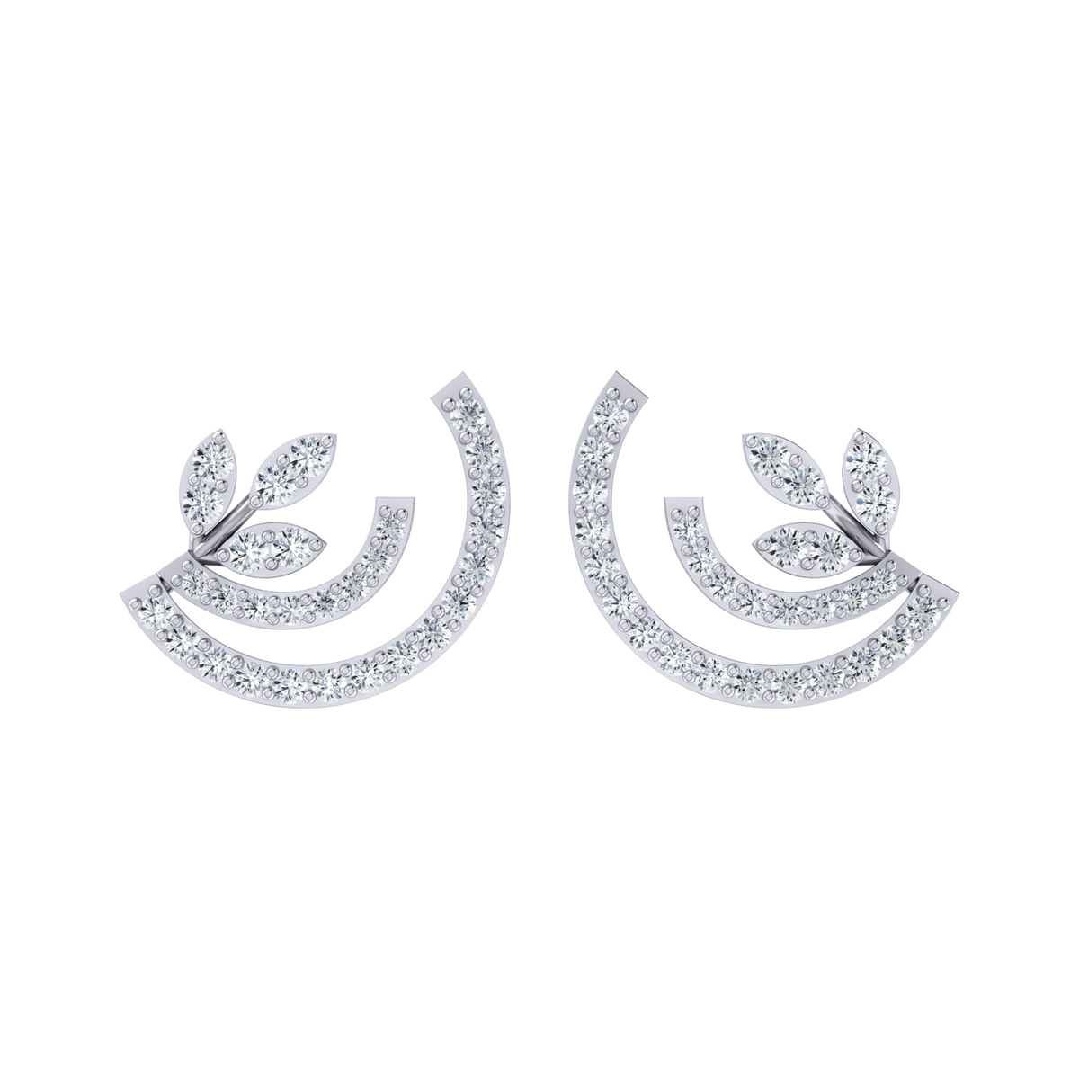 Blossom Baubles White Gold Diamond Earrings [wg]
