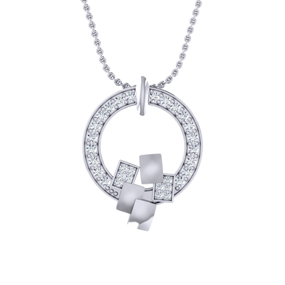 Classic Allure White Gold Diamond Pendant [wg]