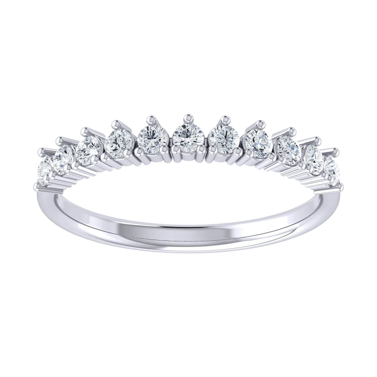 White Gold Lab Grown Diamond Ring - Brilliance Horizon [wg]