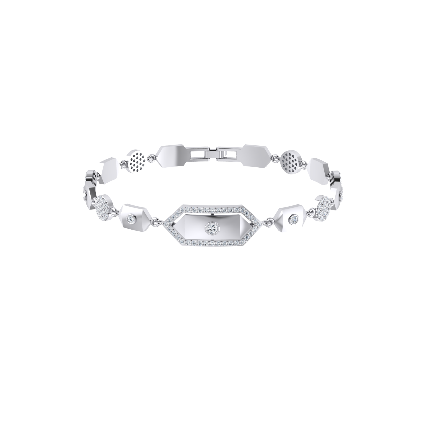 Regency Twinkle White Gold Lab Grown Diamond Bracelet [wg]