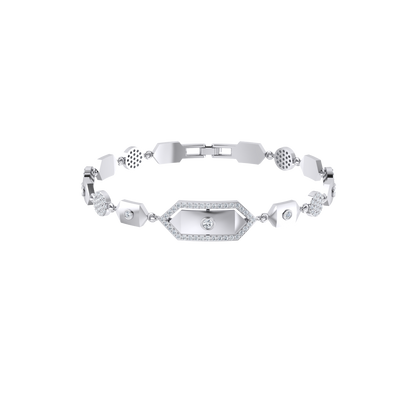 Regency Twinkle White Gold Lab Grown Diamond Bracelet [wg]