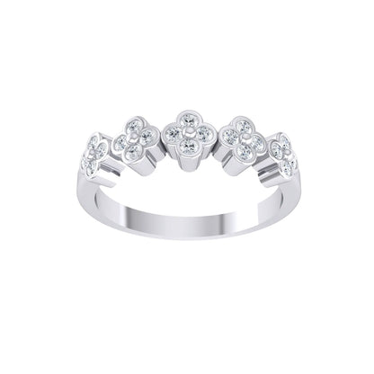 White Gold Lab Grown Diamond - Luxe Flora [yg]