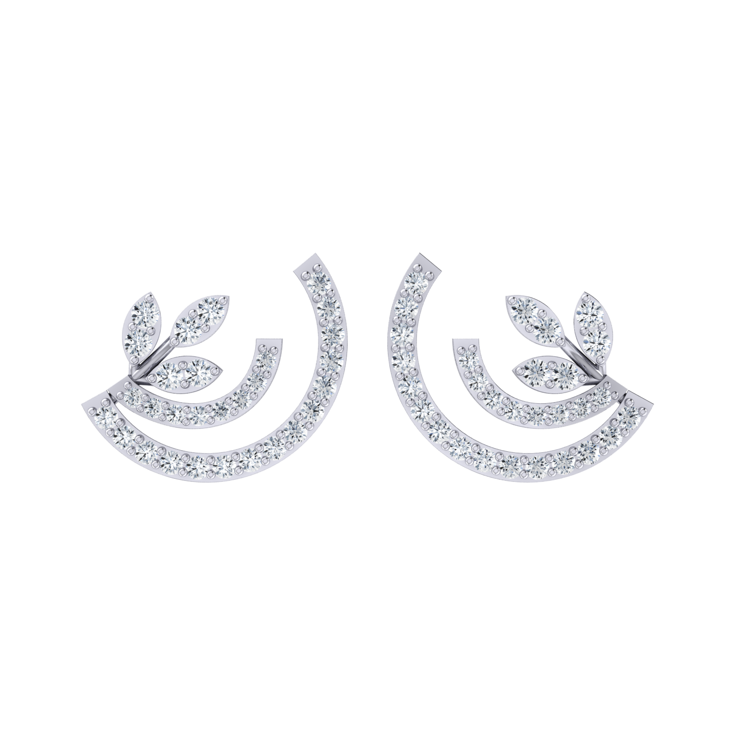 Blossom Baubles White Gold Diamond Earrings [wg]