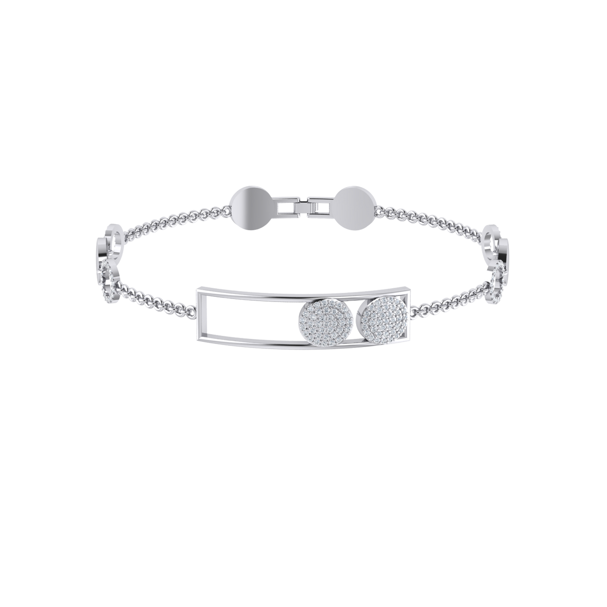 Shimmering Starlight White Gold Diamond Bracelet [wg]