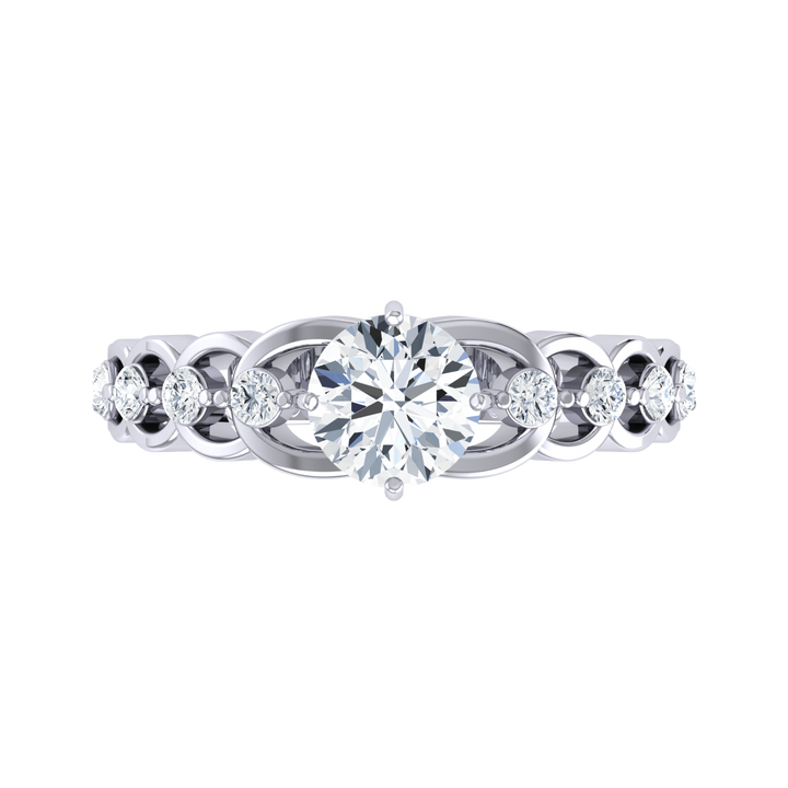 Crown Jewel White Gold Lab Grown Diamond