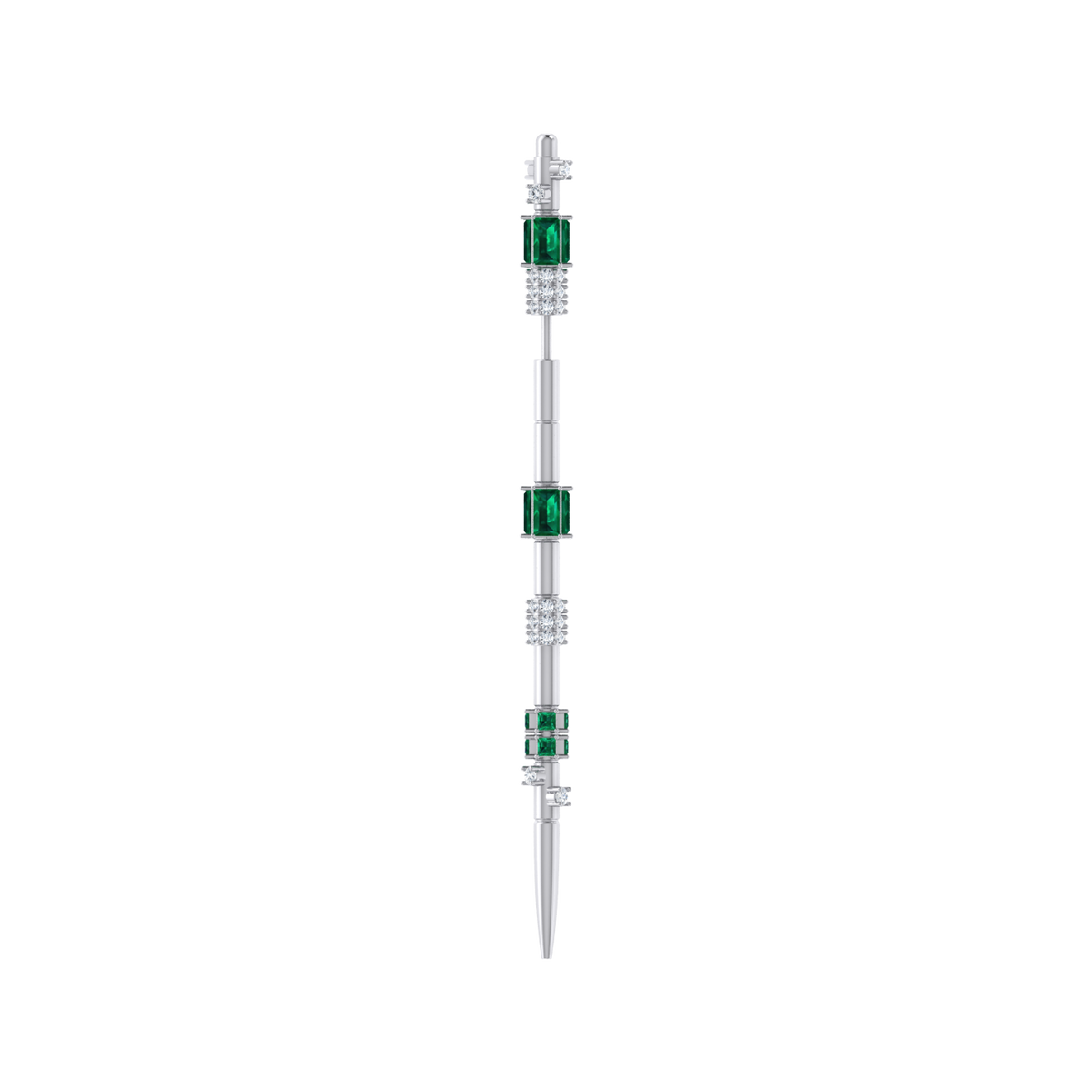 Earpin Diamond White Gold Ear Pin [wg]