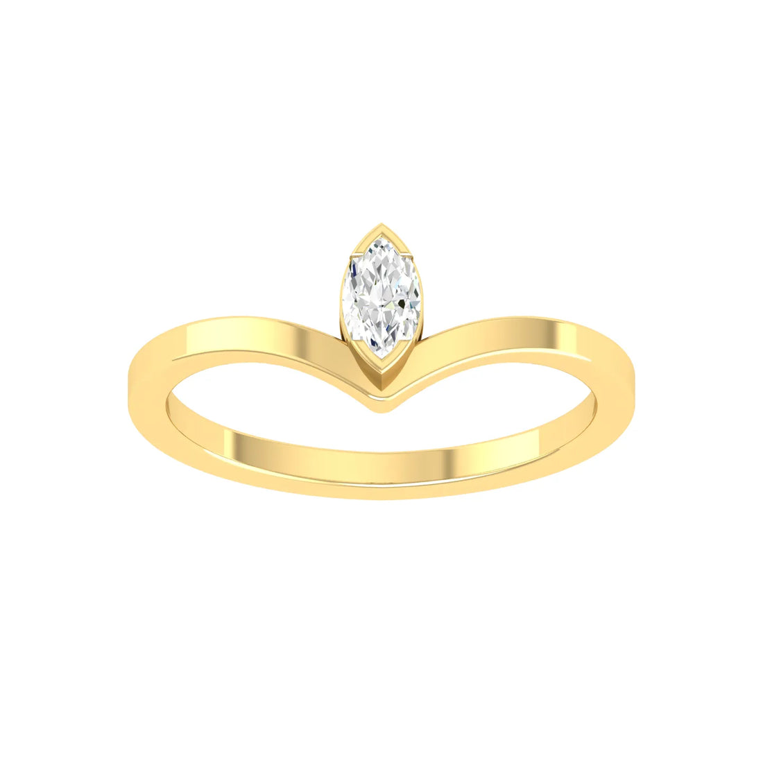 Yellow Gold Lab Grown Diamond - Scarlet Embrace