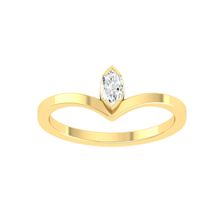 Yellow Gold Lab Grown Diamond - Scarlet Embrace