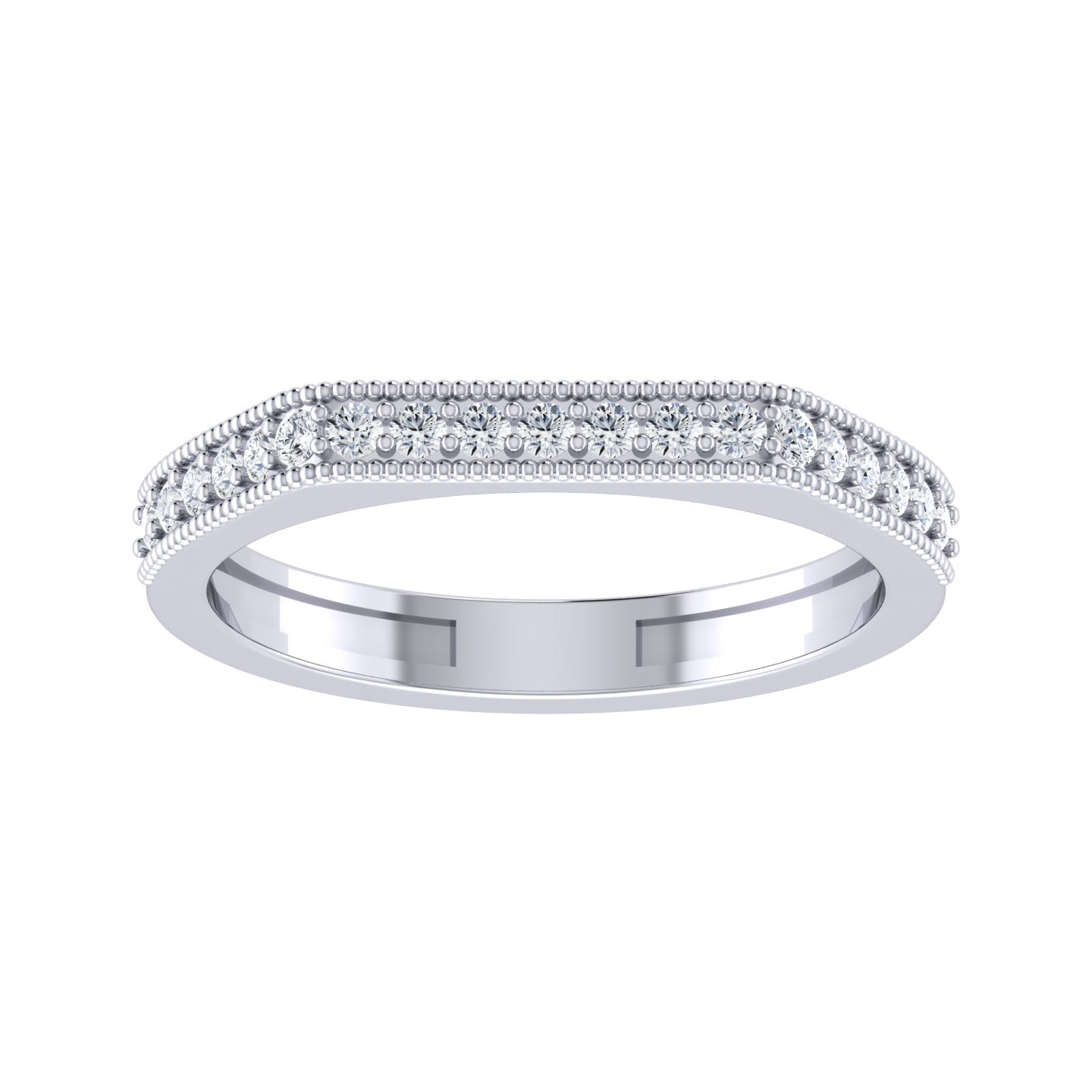 White Gold Lab Grown Diamond Ring - Dazzle Domain [wg]