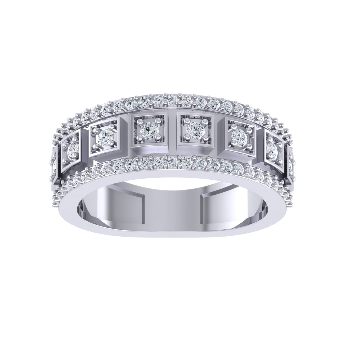 Serenity Sparkle White Gold Diamond Ring [wg]