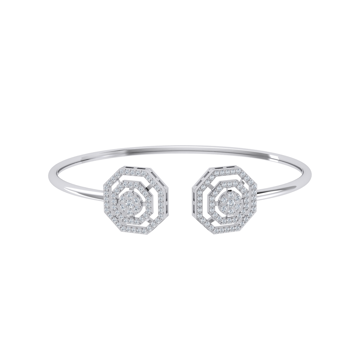 Majestic Gleam White Gold Diamond Bracelet [wg]