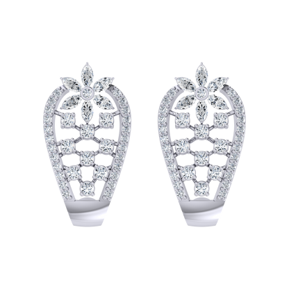 Made in Heaven White Gold Diamond Earrings [wg]