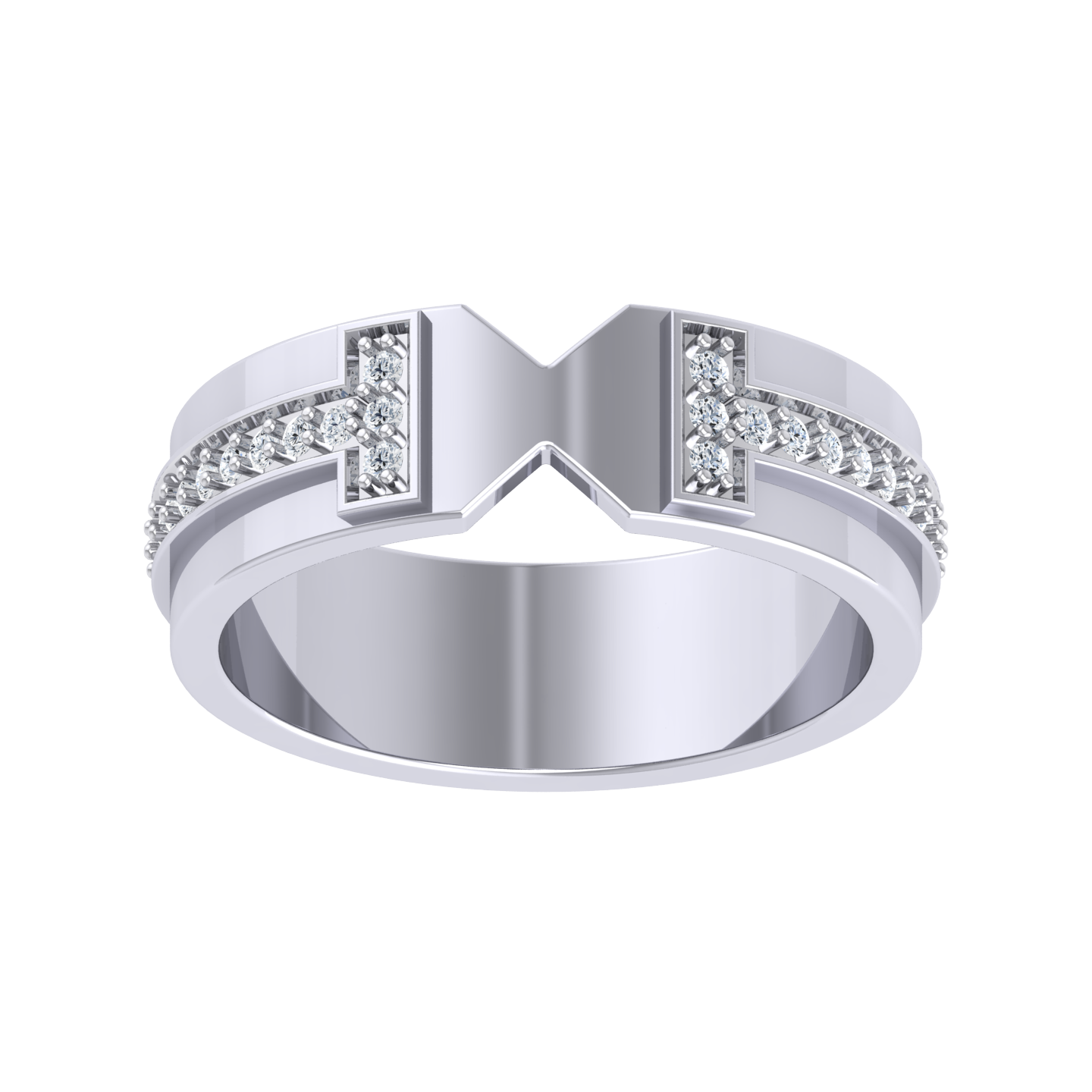 White Gold Lab Grown Diamond Ring - Celestial Beam [wg]
