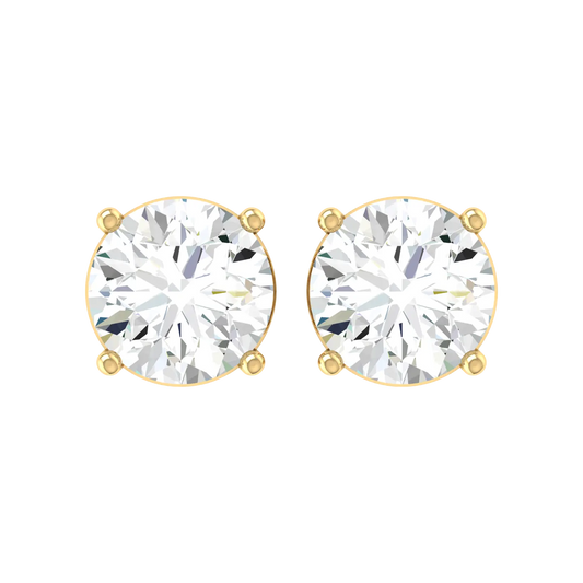 Timeless Sparkle 0.3cts Yellow Gold Diamond Earrings [yg]