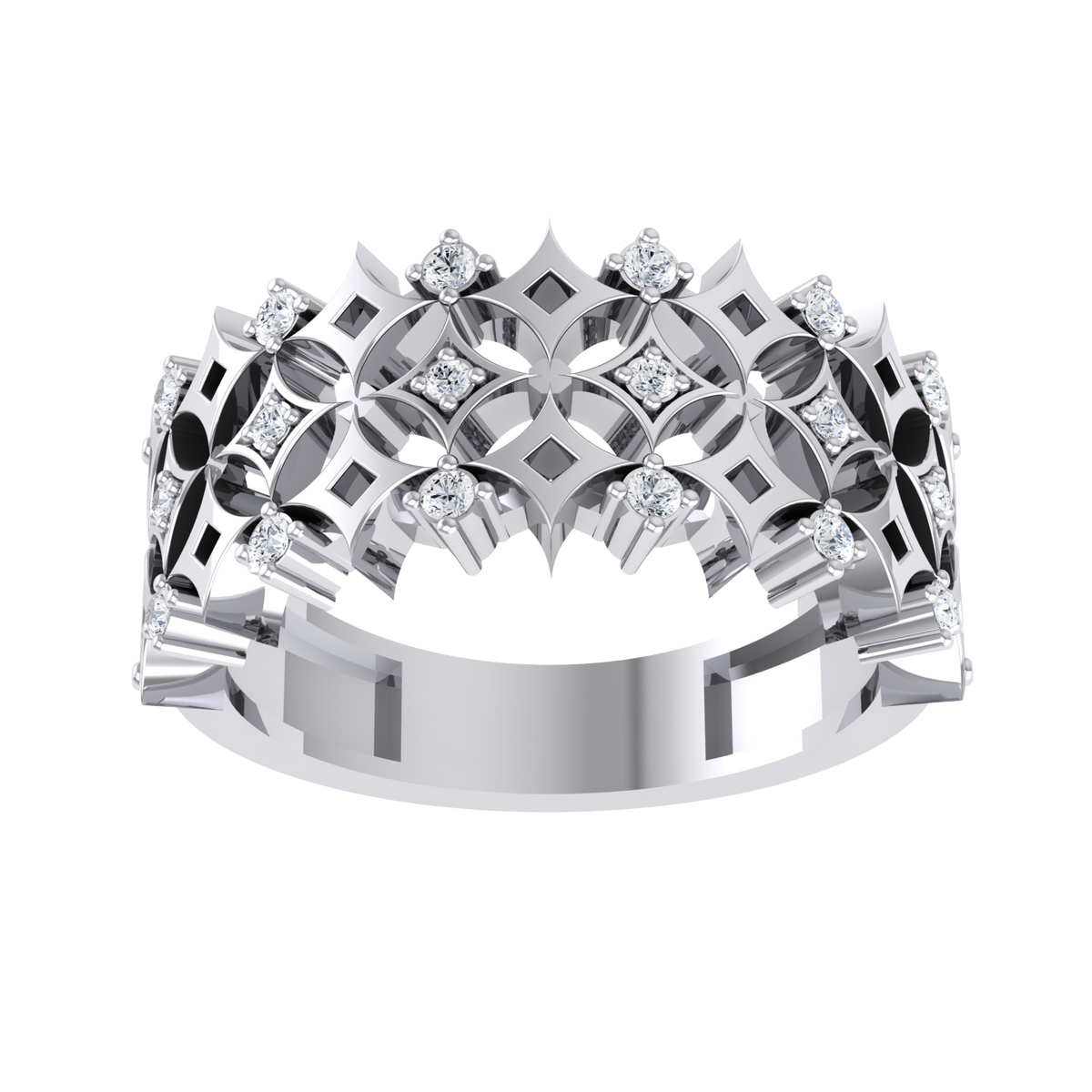 Made to Shine  White Gold Customised Diamond Ring [wg]