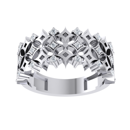 Made to Shine  White Gold Customised Diamond Ring [wg]