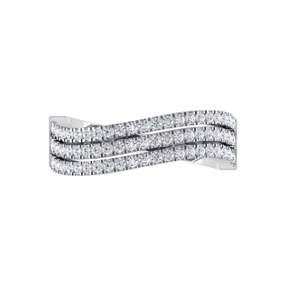 White Gold Lab Grown Diamond - Radiant Rows [wg]