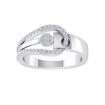 White Gold Lab Grown Diamond Ring - Aurora adorn [wg]