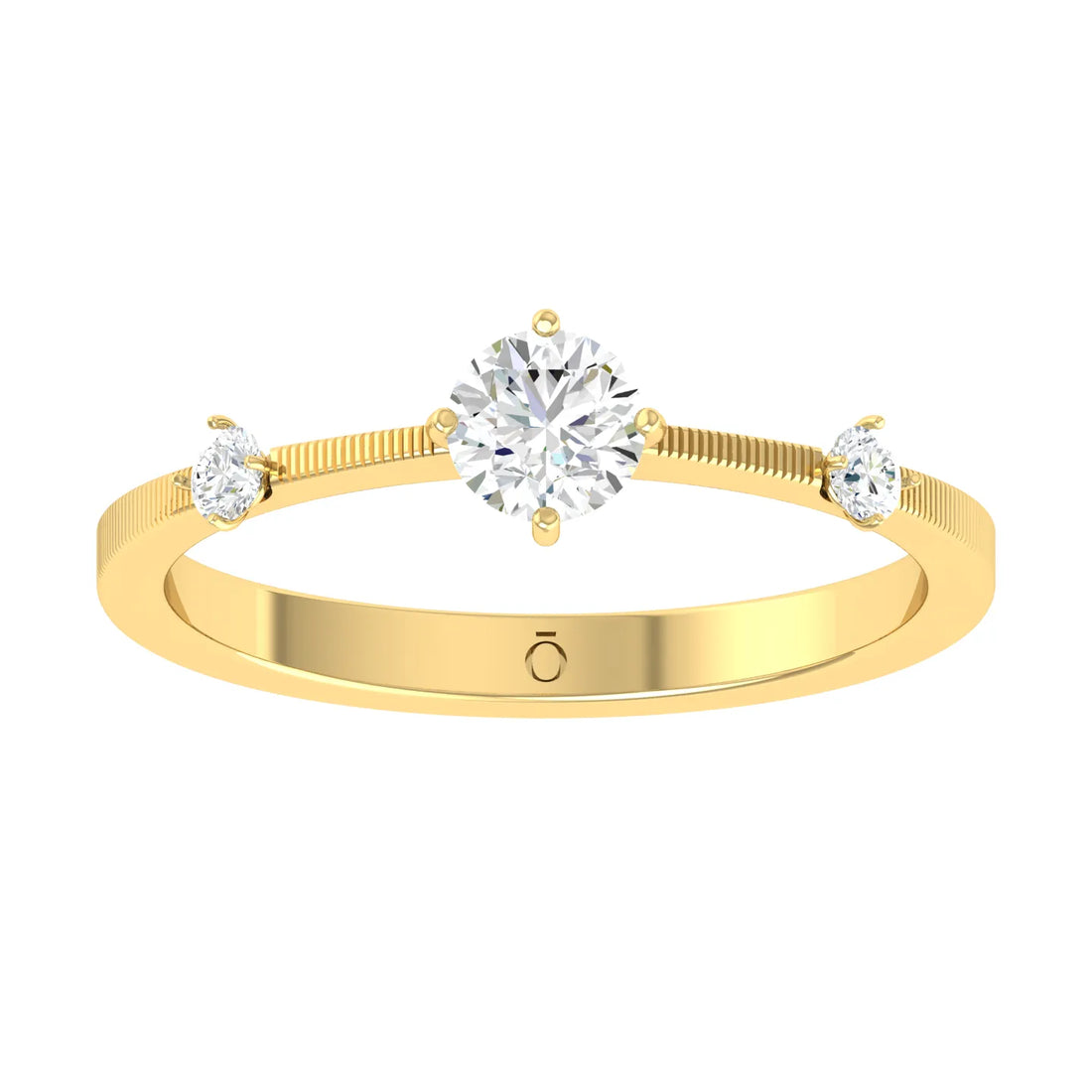 Yellow Gold Lab Grown Diamond - Celeste Trio