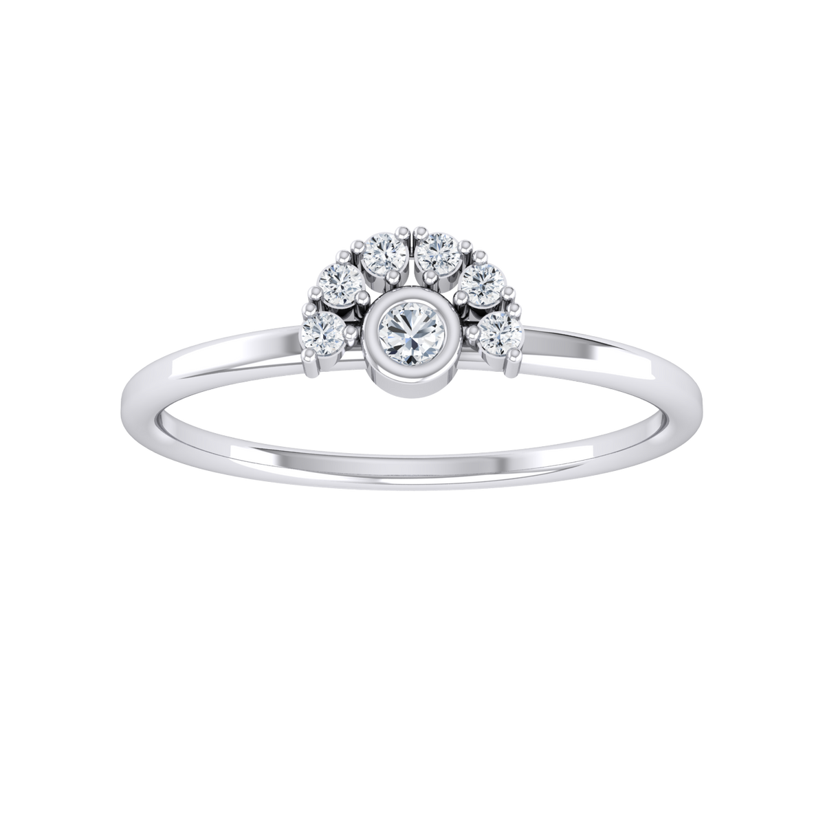 Timeless Glimmer White Gold Diamond Ring  [wg]