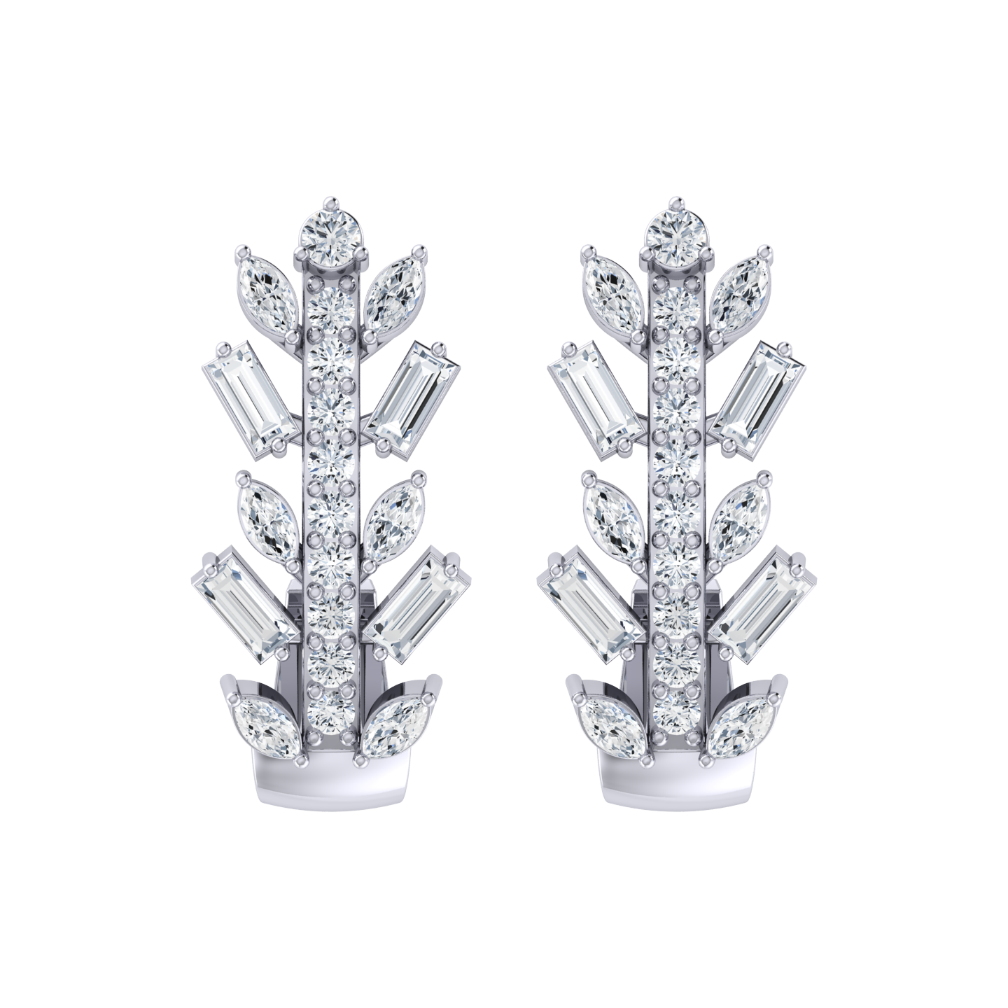 Precious Piece White Gold Diamond Earrings [wg]