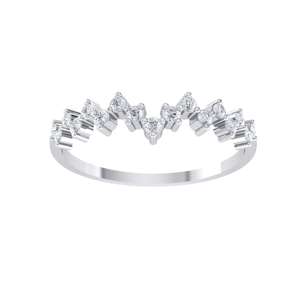 Majestic Radiance Lab Grown  White Gold Diamond Charm [wg]