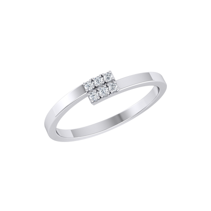 Band Bonanza White Gold Lab Grown Diamond Ring [wg]