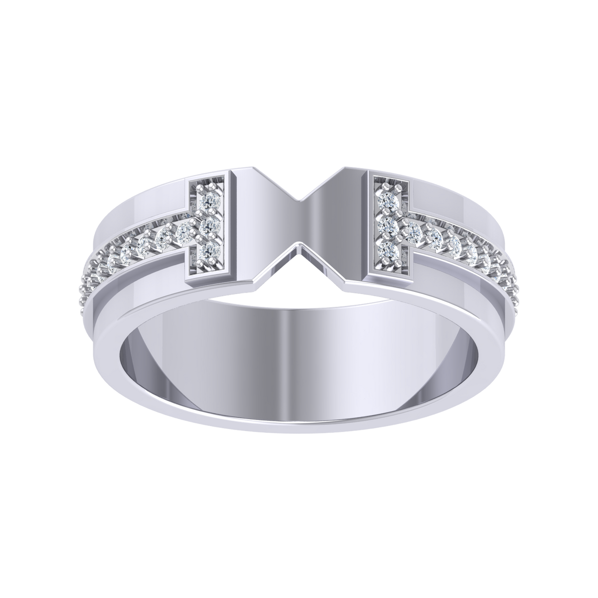 White Gold Lab Grown Diamond Ring - Celestial Beam [wg]