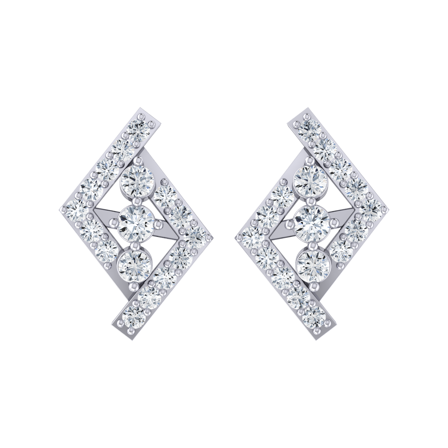 Radiant Reverie White Gold Diamond Earrings [wg]