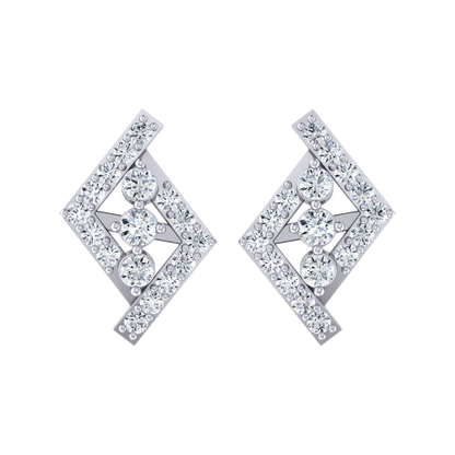 Radiant Reverie White Gold Diamond Earrings [wg]