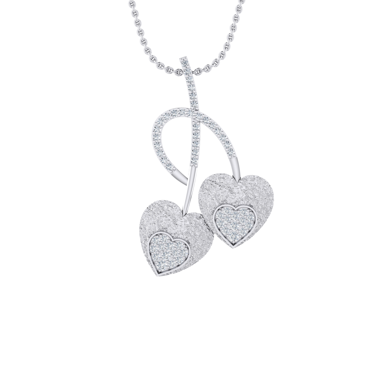 Petite Sparkle White Gold Diamond Pendant [wg]