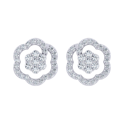 The Desired White Gold Diamond Earrings [wg]