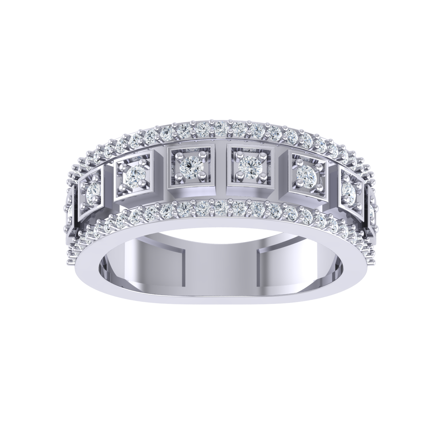 Serenity Sparkle White Gold Diamond Ring [wg]